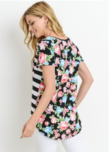Load image into Gallery viewer, Floral Striped Top