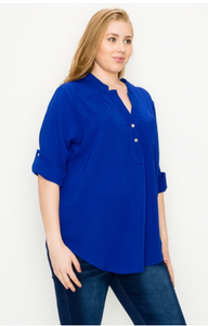 Plus Size Solid Henly Top