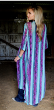 Load image into Gallery viewer, Purple and Light Blue Kimono